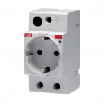 Pistikupesa ABB M1175 DIN, maandusega, IP20, hall v.
