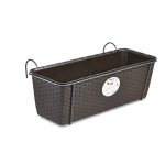 Lillepott Natural 6475854, plastik, 50 cm x 18 cm, pruun v.