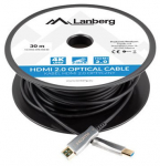 Kaabel Lanberg CA-HDMI-20FB-0300-BK HDMI - HDMI, 30 m, must v.