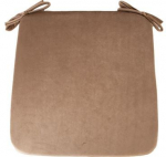 Istmepadi Home4you Velvet P0005286, kuldne/beež, 39 cm x 39 cm