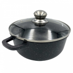 Pott King Hoff Simple Cooking Marble, 24 cm, 4.5 l, must v.
