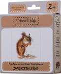 Pusle Mama Maluje Forest Animals 508604, 12 cm x 12 cm, 20 tk, mitmev&auml;rviline
