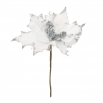 J&otilde;ulupuu ehe, valge, 25 cm, plastik/veluur