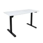 Arvutilaud reguleeritava k&otilde;rgusega Home4you Ergo Light K187081, 120 cm x 60 cm, 73 - 118 cm, valge v./must v.