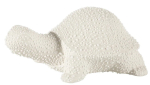 Dekoratiivne kujuke Riso Turtle, kreemjasvalge, 14 cm x 8 cm x 6 cm