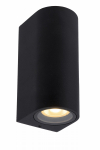 &Otilde;ue seinavalgusti Lucide Zaro 69801/02/30, 35W, GU10, IP44, must, 7.8 cm x 16 cm