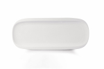 Serveerimistaldrik Domoletti, 30.6 cm x 12.4 cm x 2.2 cm, &Oslash; 12.4 cm, valge v., portselan