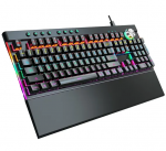 Juhtmega m&auml;nguklaviatuur Varr Neon Jixian Blue VMKB98RU, RU, must v.
