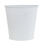 Lillepott TG63221-1, metall, &Oslash; 11 cm, valge v.