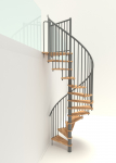 Keerdtrepp Minka Spiral Smart, 120 cm x 305.5 cm