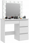 Tualettlaud Funfit, valge v., 135 cm x 40 cm x 90 cm