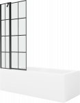 Vann, seinaga seinaga, teisaldatav Mexen Cubik, 170 cm x 70 cm x 40 cm, ristk&uuml;lik, valge/must