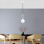 Valgusti rippuv Opviq Chandelier Ring, valge v.
