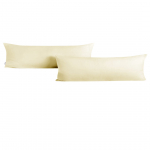Dekoratiivpadjap&uuml;&uuml;r Restilo Amber, kreemjasvalge, 40 cm x 145 cm, 2 tk