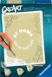 Maalimine numbrite j&auml;rgi Ravensburger CreArt Home With Nature, pruun v./valge v., 13 x 18 cm