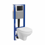 Seinapealse WC-poti komplekt Cersanit, 14.6 - 19.8 cm x 41 cm