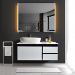 Peegel Vinchome Navarre Music WiFi Phone, valgustusega, rippuv, 100 cm x 70 cm