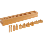 Hariv m&auml;ng, kuju sorteerija Block with Cylinders 2, puidu v., 11 tk