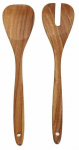 Puulusikas, salatilusikate komplekt THK-078510, pruun, 2 tk