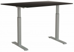 Kirjutuslaud reguleeritava k&otilde;rgusega Sun-Flex EasyDesk Adapt III, valge v./must v.