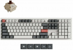 Juhtmevaba arvutiklaviatuur Keychron Q6 Ultra 8K Q6U-P3 Keychron Silk POM Brown, EN, valge v.