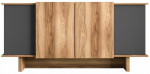 Konsoollaud Kalune Design Diana, antratsiit v./p&auml;hklipuu v., 40 cm x 180 cm x 81 cm