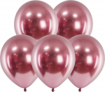 &Otilde;hupallide komplekt ovaalsed PartyDeco Glossy, roosa kuld v., 50 tk