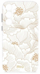 Telefoni &uuml;mbris Mio White Roses Magsafe Samsung Galaxy S25 5G, valge v./kreemjasvalge