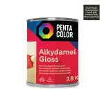 Emailv&auml;rv, universaalsed Pentacolor Alkydamel, l&auml;ikiv, 2.8 kg, tumeroheline v.