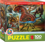 Pusle Eurographics Smart Kids Carnivorous Dinosaurs 6100-0359, 48.2 cm x 33.9 cm, 100 tk, mitmev&auml;rviline