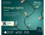 J&otilde;ulutuled Vintage, 11.9 m, mitmev&auml;rviline, 120 LED