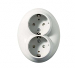 Pistikupesa Schneider Electric Renova WDE006885, maandusega, IP20, valge