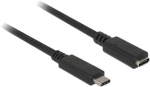 Adapter Delock USB Type C Male to Female CM-CF USB-C 3.1 male, USB-C, 0.5 m, must v.