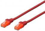 Juhe Digitus CAT 6 UTP RJ-45 8P8C, RJ-45 8P8C, 2 m, punane