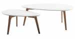 Kohvilaud Home4you Helena, tamm v./valge v., 100 cm x 50 cm x 40 cm