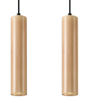 Valgusti rippuv Sollux Lino 2, GU10, 2 x 40 W, beež v. / beež v.