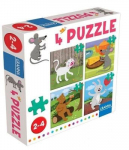 Pusle 4in1 Granna 4 Puzzle 04076, 19 cm x 4 cm, 31 tk, mitmev&auml;rviline