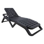 Lamamistool Progarden SCIROCCO 11901, antratsiit, 187 cm x 71 cm x 44.5 cm