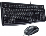 Juhtmega klaviatuuri ja hiire komplekt Logitech MK120, EN, must v.