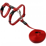 Kassi rakmed koos rihmaga Rogz AlleyCat CLJ16C, 180 cm x 11 mm, punane