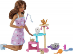 Nukk Mattel Barbie Kitty Condo HHB70, 29 cm, mitmev&auml;rviline