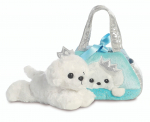 Pehme m&auml;nguasi Aurora Poodle 150552F, sinine/valge, 20 cm