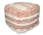 Tumba Kayoom Bohist 225 PWNDN-45-50, kreemjasvalge/roosa v., 50 cm x 50 cm x 45 cm