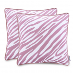 Dekoratiivpadjap&uuml;&uuml;r Restilo Fun, valge/roosa, 45 cm x 45 cm, 2 tk