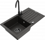 K&ouml;&ouml;givalamu Mexen Pablo 6510751010-75+670200-70+66911-70, graniit, 75 cm x 43 cm x 16.1 cm, metallic black/gold+black(b)