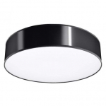 Valgusti plafoon Sollux Arena 0124, E27, 3 x 60 W, must v.