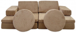 Diivanvoodi Atelier Del Sofa Puzzle, pruun v., 70 x 140 cm x 46 cm