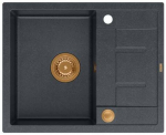 K&ouml;&ouml;givalamu Quadron Morgan 116, graniit, 62 cm x 50 cm x 21 cm, must v./pruun v./vask v.