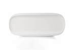 Serveerimistaldrik Domoletti, 35.4 cm x 14.3 cm x 2.5 cm, &Oslash; 14.3 cm, valge v., portselan