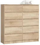 Kummut Akord Furniture Factory K120, sonoma tamm v., 121 cm x 120 cm x 40 cm